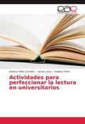 Actividades para perfeccionar la lectura en univer
