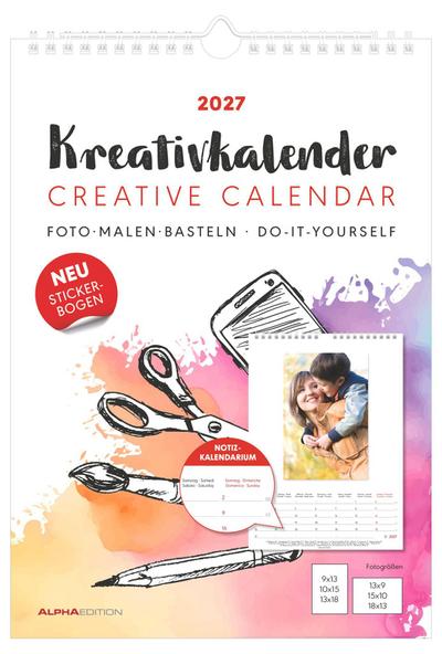 Kreativkalender A4 Notiz 2027