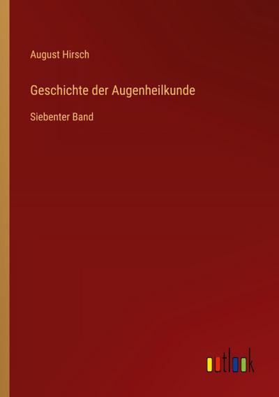 Geschichte der Augenheilkunde