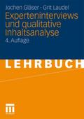 Experteninterviews und qualitative Inhaltsanalyse als Instrumente rekonstruierender Untersuchungen