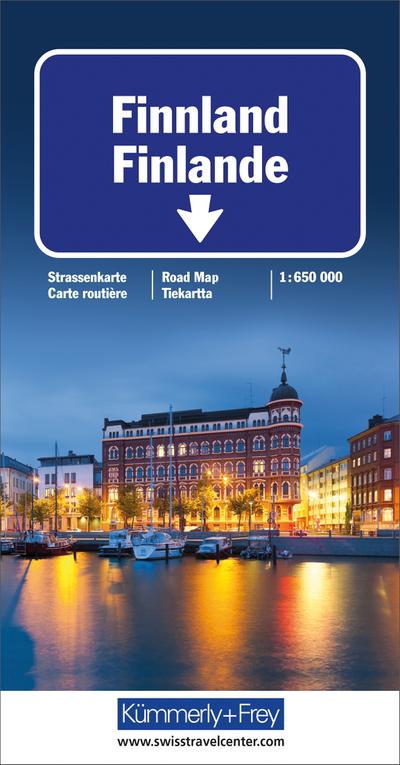 Finnland Strassenkarte: Massstab 1:650 000 (Kümmerly+Frey Strassenkarten)