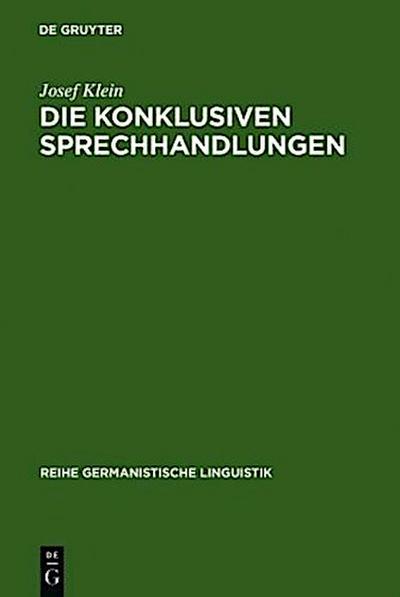 Die konklusiven Sprechhandlungen