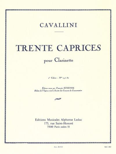 30 CAPRICES VOL.2 (NOS.19-30)POUR CLARINETTE