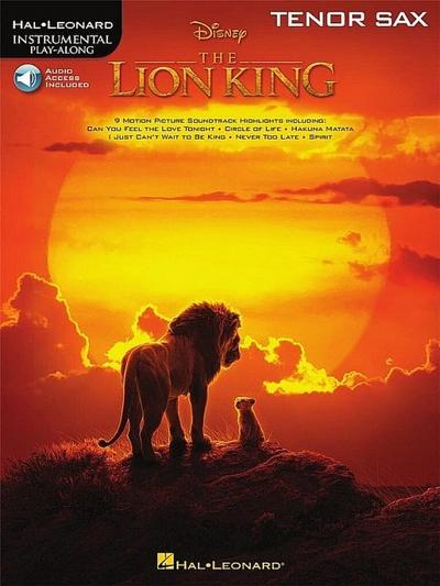 The Lion King for Tenor Sax: Instrumental Play-Along