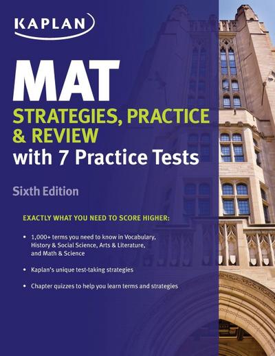 Kaplan Test Prep: MAT Strategies, Practice & Review