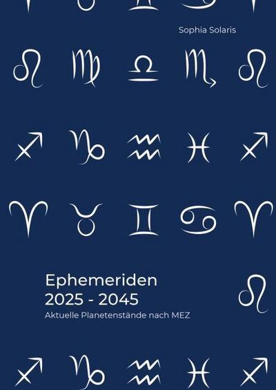 Ephemeriden 2025 bis 2045