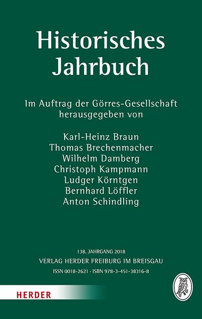 Historisches Jahrbuch. Jg.138