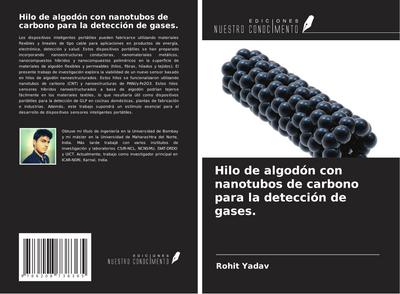 Hilo de algodón con nanotubos de carbono para la detección de gases.