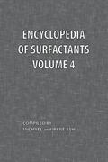 Encyclopedia of Surfactants Volume 4