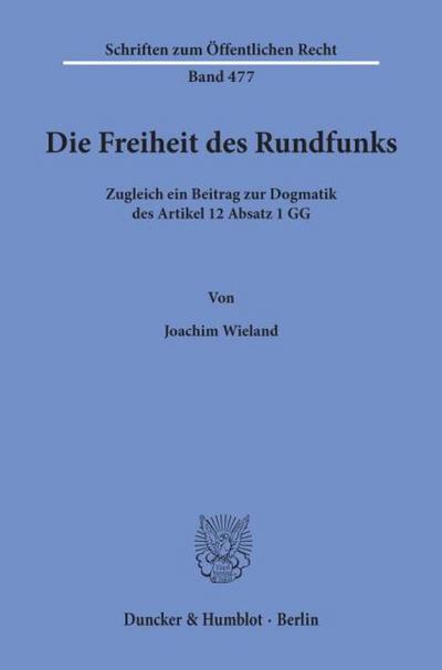 Die Freiheit des Rundfunks