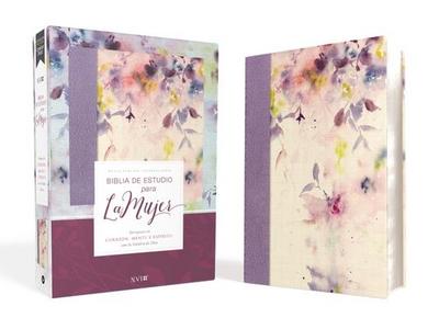 Biblia de Estudio Para La Mujer Nvi, Leathersoft/Tela Lila