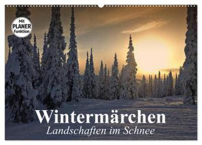 Wintermärchen. Landschaften im Schnee (Wandkalender 2026 DIN A2 quer), CALVENDO Monatskalender