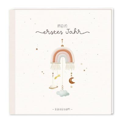 Baby-Album mit Stickerei Mein erstes Jahr