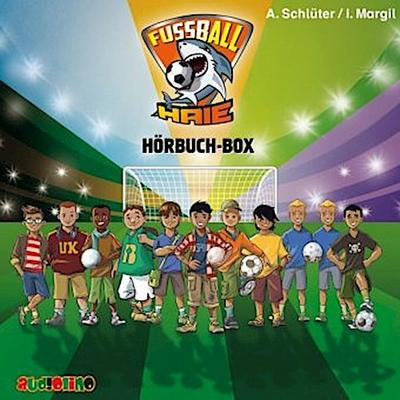 Fußball-Haie Hörbuch-Box, 5 Audio-CD
