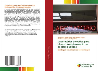 Laboratórios de óptica para alunos do ensino médio de escolas públicas