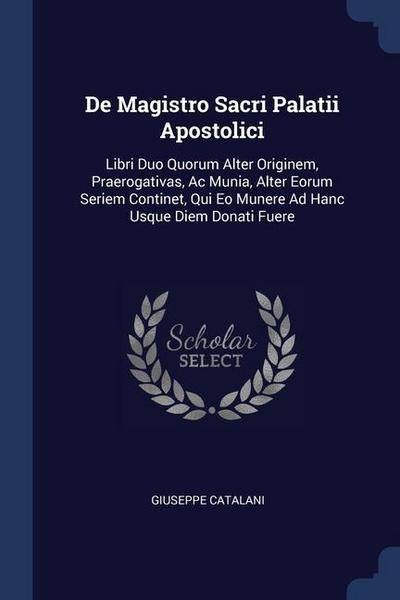 De Magistro Sacri Palatii Apostolici