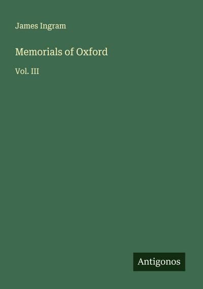 Memorials of Oxford