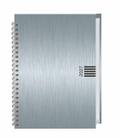 Wochen-Cheftimer A5, Alu silber 2027