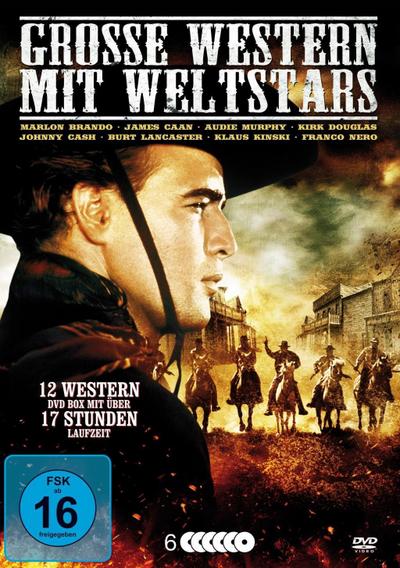 Große Western mit Weltstars, 6 DVDs