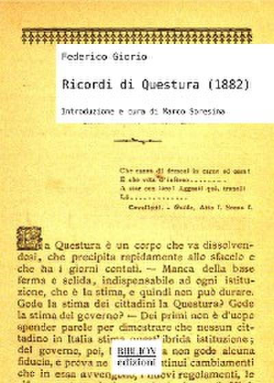 Ricordi di Questura (1882)