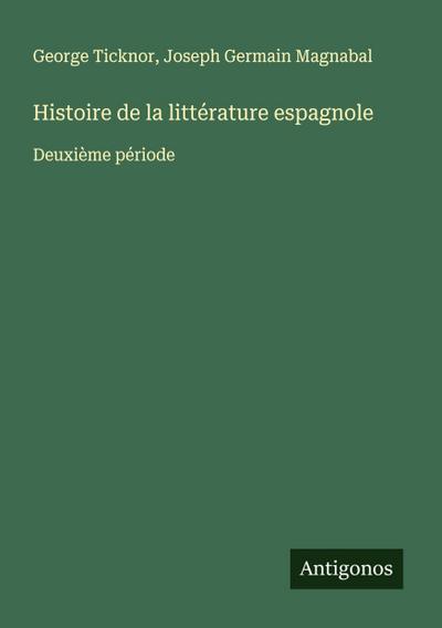 Histoire de la littérature espagnole