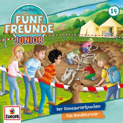 Fünf Freunde Junior 14 - Der Diosaurierknochen/Hundeturnier