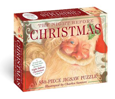 The Night Before Christmas: 550-Piece Jigsaw Puzzle and Book