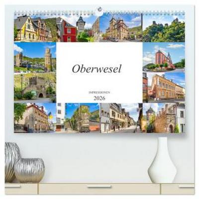 Oberwesel Impressionen (hochwertiger Premium Wandkalender 2026 DIN A2 quer), Kunstdruck in Hochglanz
