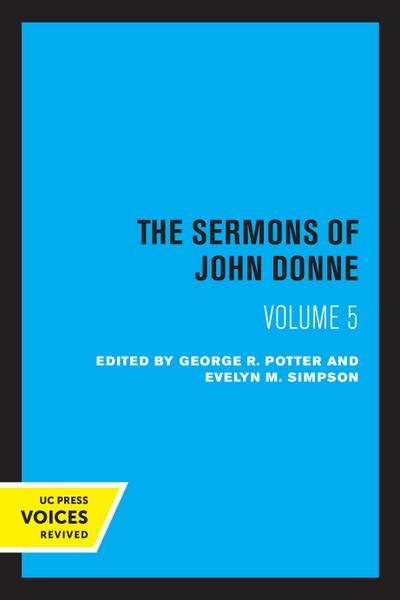 The Sermons of John Donne, Volume V