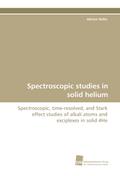 Spectroscopic studies in solid helium