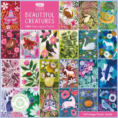Adult Sustainable Jigsaw Puzzle Lee Foster-Wilson: Beautiful Creatures