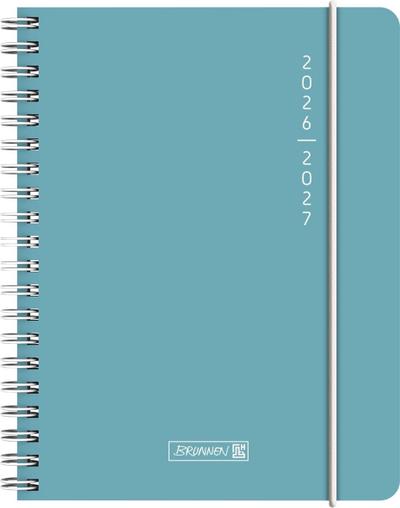 Schülerkalender 2026/2027 "Plain Blue" | A6, Kunststoff