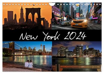 New York (Wandkalender 2024 DIN A4 quer), CALVENDO Monatskalender