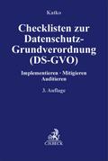 Checklisten zur Datenschutz-Grundverordnung (DS-GV
