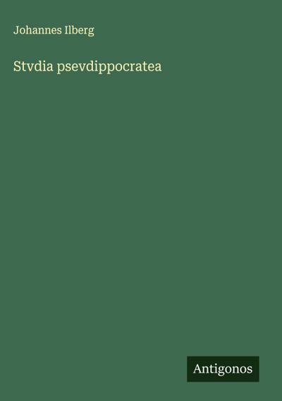 Stvdia psevdippocratea