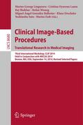 Clinical Image-Based Procedures.Translational Rese