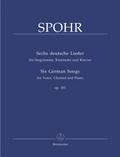 6 deutsche Lieder op.103für hohe Singstimme, Klarinette und Klavier