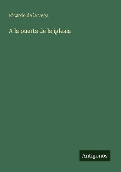 A la puerta de la iglesia