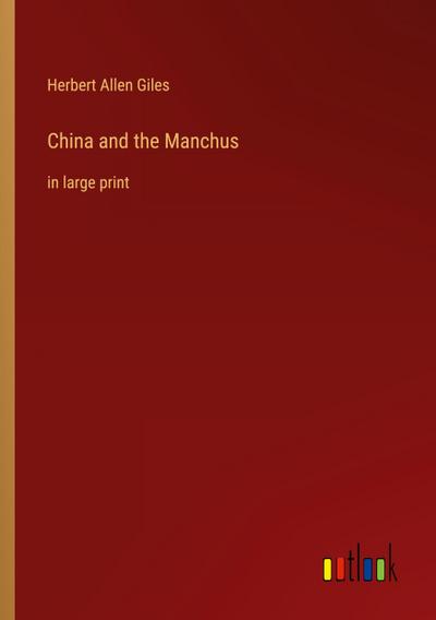China and the Manchus