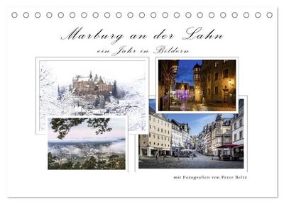 Marburg an der Lahn - ein Jahr in Bildern (Tischkalender 2026 DIN A5 quer), CALVENDO Monatskalender