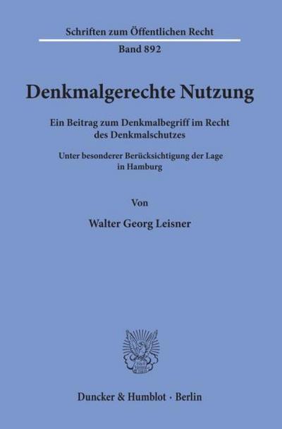 Denkmalgerechte Nutzung.