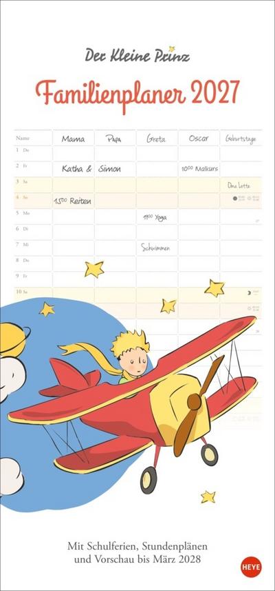 Der Kleine Prinz Familienplaner 2027