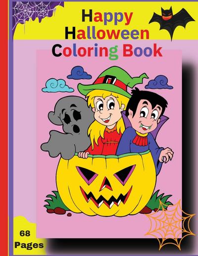 Happy Halloween Coloring Book for Toddlers