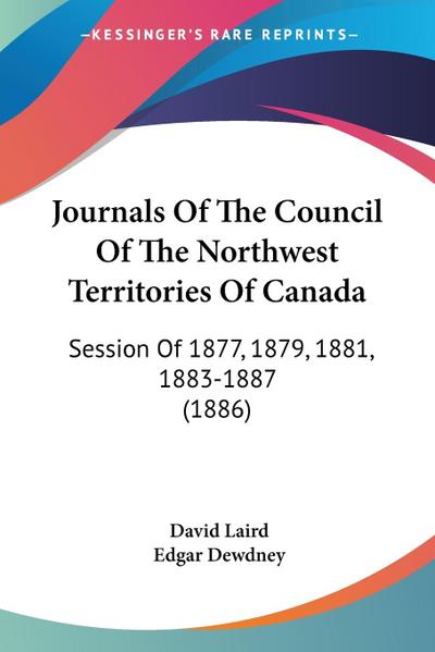 Journals Of The Council Of The Northwest Territories Of Canada