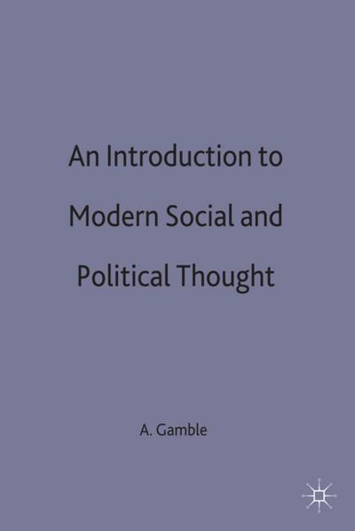 An Introduction to Modern Social and Political Thought