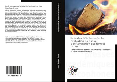 Evaluation du risque dinflammation des fumées riches