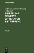 Briefe, die neueste Litteratur betreffend. Teil 1/4