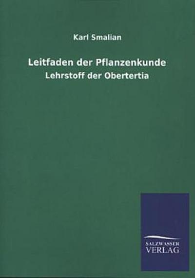 Leitfaden der Pflanzenkunde