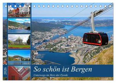 So schön ist Bergen (Tischkalender 2026 DIN A5 quer), CALVENDO Monatskalender