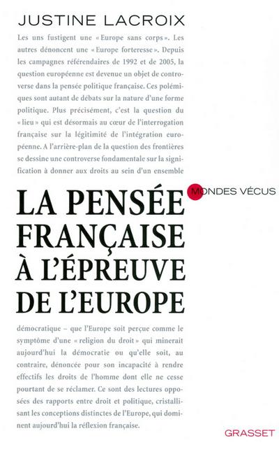 la pensée française à l’épreuve de l’europe